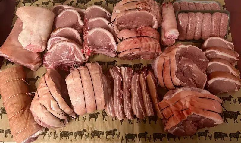 Free Range, half pig box pre order september shipping