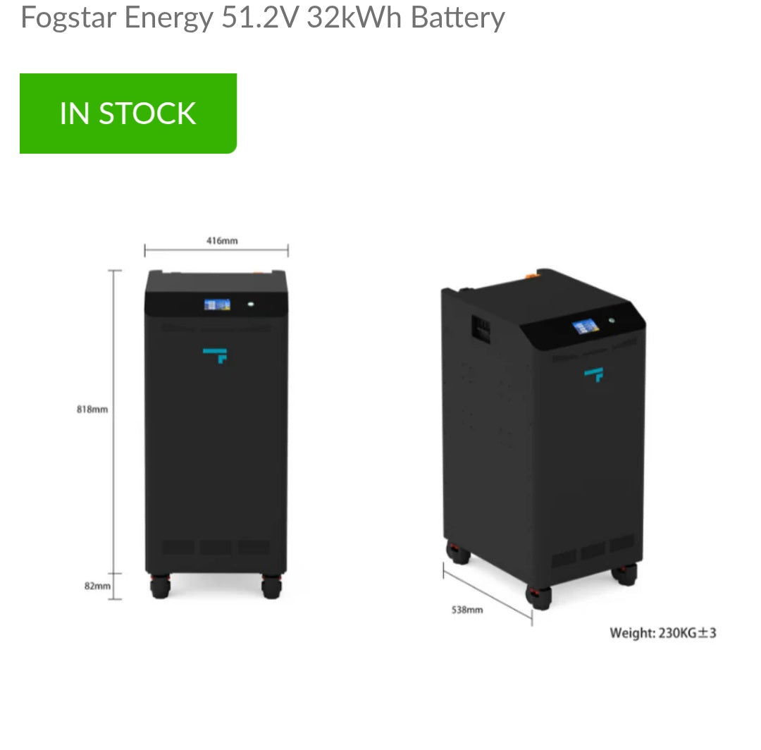 32kwh Fogstar Battery